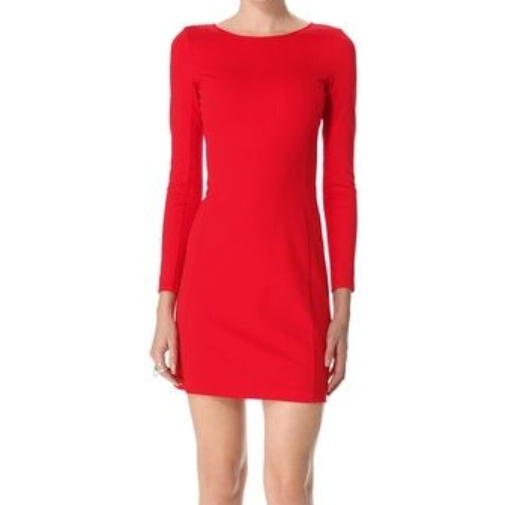 Theory | Kalion Midi Red  Dress